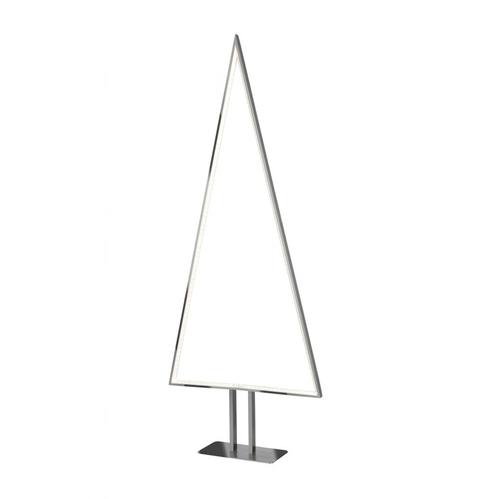 Candeeiro de mesa em abeto cromado LED 100 cm pinho