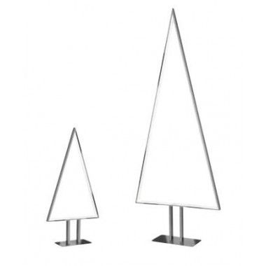 Lampada da Tavolo in Abete Cromato Led 100 cm Pino