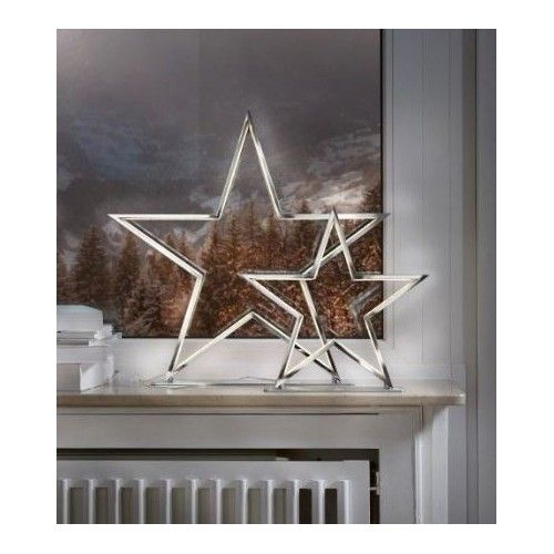 Star chrome Led table lamp 33 cm Lucy