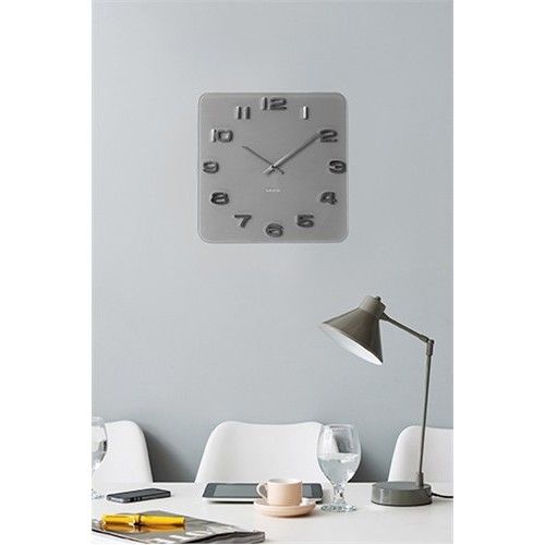 Reloj vintage de diseño blanco y cobre Karlsson