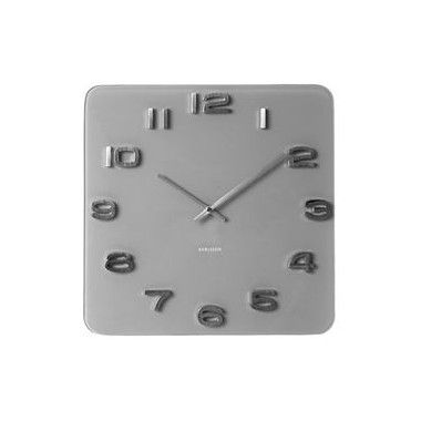 Relógio vintage com design branco e cobre Karlsson