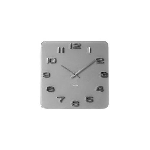 Relógio vintage com design branco e cobre Karlsson