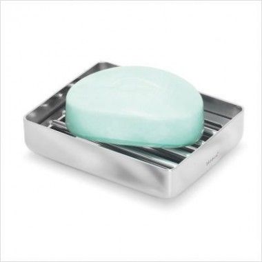 Nexio polished stainless steel soap dish Blomus