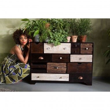KARE DESIGN EXOTIC BROWN WOOD CHEST