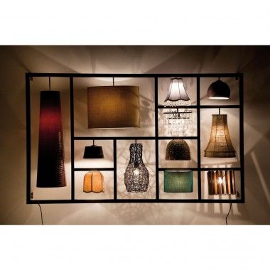 Lámpara colgante 5 pantallas modernas Parecchi Art House