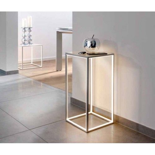 TABLE D'APPOINT DESIGN LEDS ALUMINIUM DELUX SOMPEX