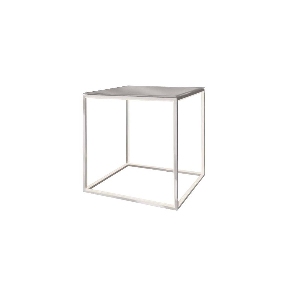 TABELLE D'APPOINT DESIGN CUBE LEDS ALUMINIUM DELUX SOMPEX