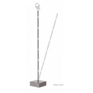 TOUCH LED AND PINE SATIN METAL TABLE LAMP SOMPEX