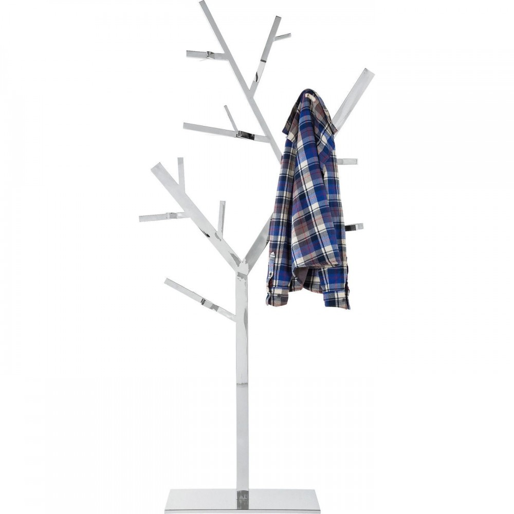 KARE DESIGN GLOSSY STAINLESS STEEL COAT RACK TREE