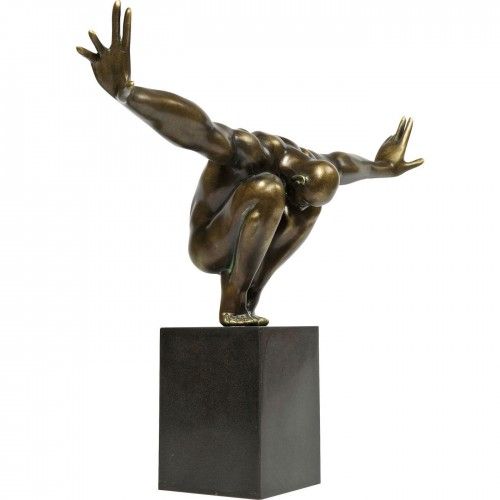 Bronze athlete statue