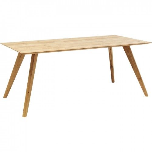 DINING TABLE 180 CM NATURAL WOOD MODERN LINE KARE DESIGN