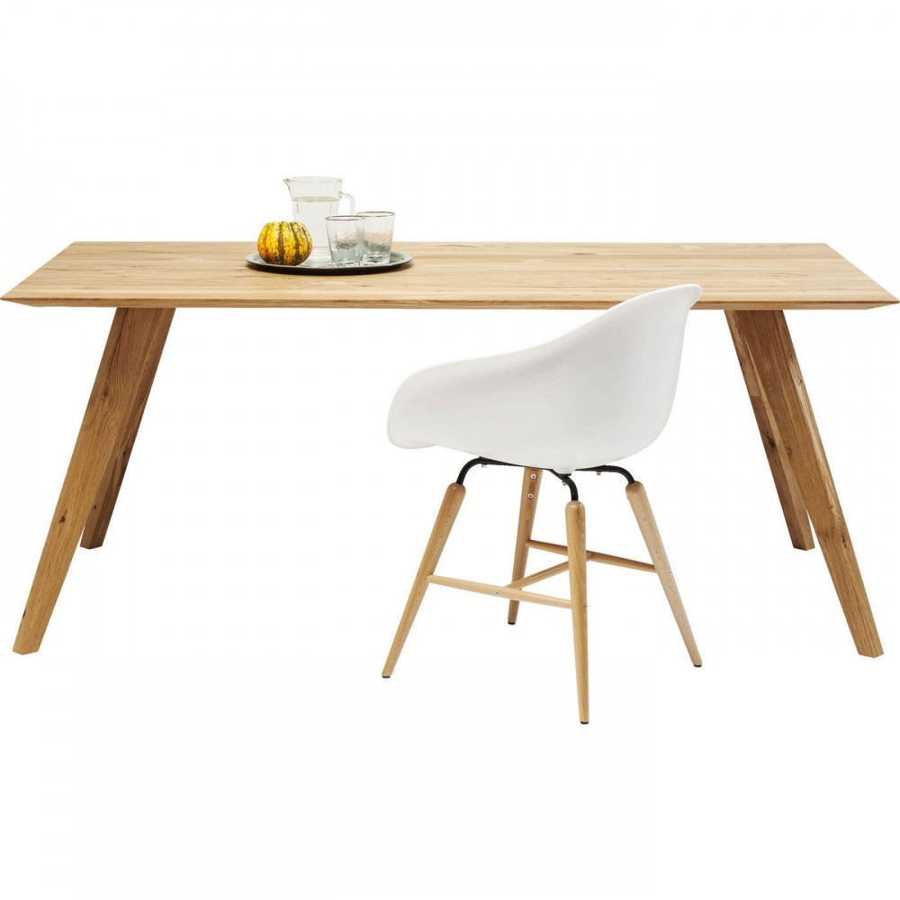 TABLE A MANGER 180 CM BOIS NATUREL MODERN LINE KARE DESIGN