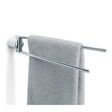 DUO polished stainless steel double towel rack Blomus