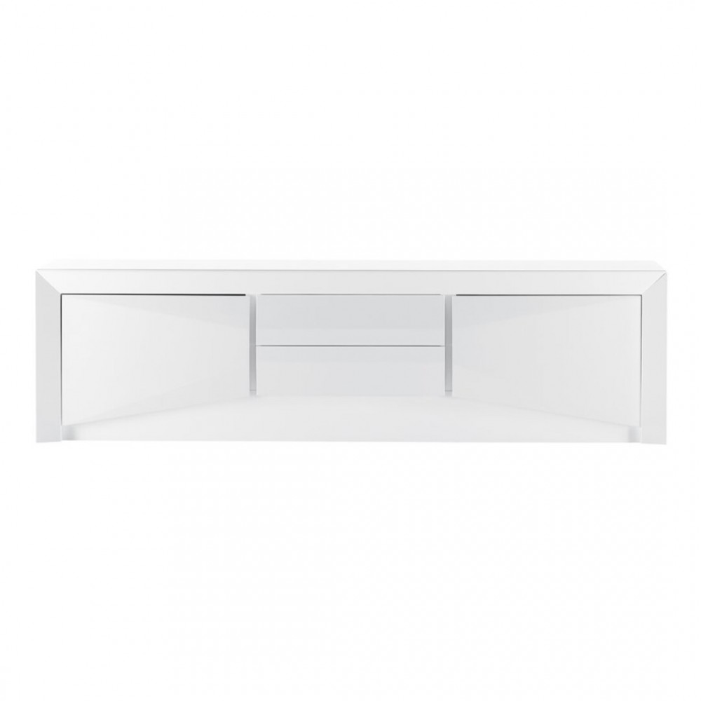 TV CABINET 2 DOORS ARC WHITE LACQUER CAMINO A CASA