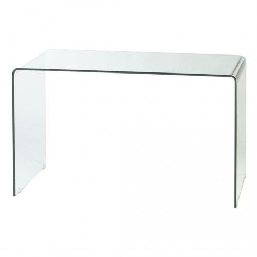 BUREAU DESIGN VERRE 125 CM TRASPARENTE CAMINO A CASA