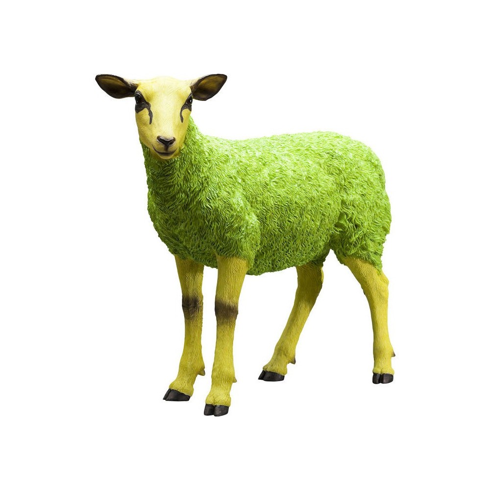 Estátua decorativa de ovelha GREEN SHEEP