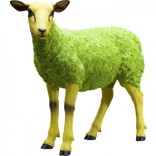 Estátua decorativa de ovelha GREEN SHEEP