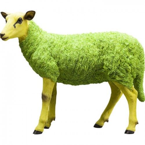 Estátua decorativa de ovelha GREEN SHEEP