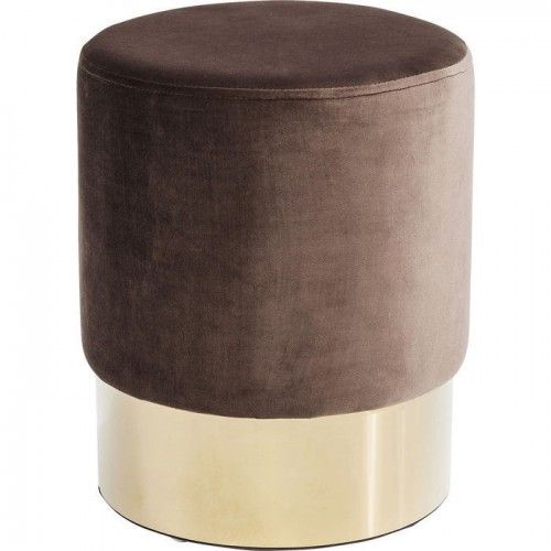 CHERRY purple and gold faux leather stool
