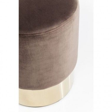 CHERRY purple and gold faux leather stool