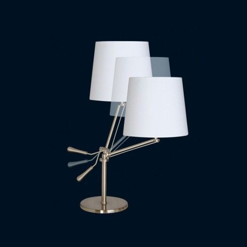 LAMPE A POSER ARTICULEE BLANCHE ET CHROME KNICK SOMPEX