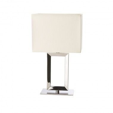 PAD COTTON AND CHROME TABLE LAMP SOMPEX