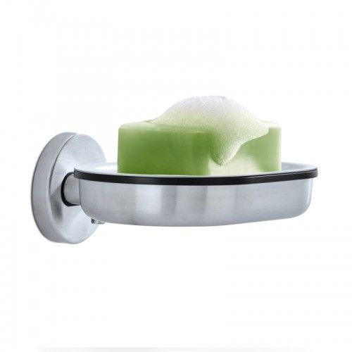 WALL SOAP DISH DESIGN STAINLESS STEEL AREO BLOMUS BRUSH