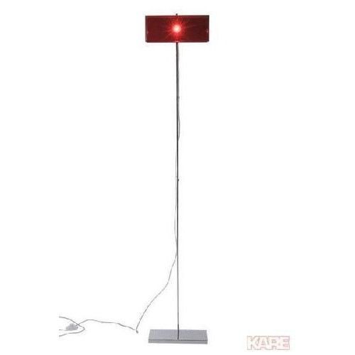 LAMPADA DA TERRA DI DESIGN RETTANGOLARE IN ACRILICO ROSSO