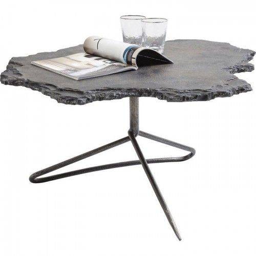 VULCANO design salontafel met leistenen blad