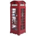 Mueble de diseño de cabina telefónica inglesa roja