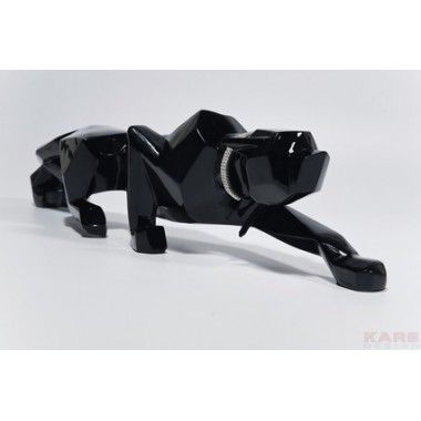 GIANT PANTHER IN BLACK LACQUERED RESIN KARE DESIGN