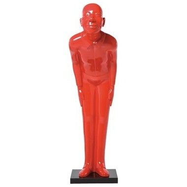 Bem -vindo convidado Red Kare Design estátua de lâmpada de piso