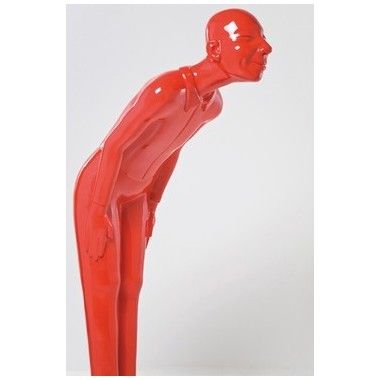 Bem -vindo convidado Red Kare Design estátua de lâmpada de piso
