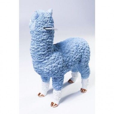 Blauwe en witte piggy bank Alpaca Kare Design