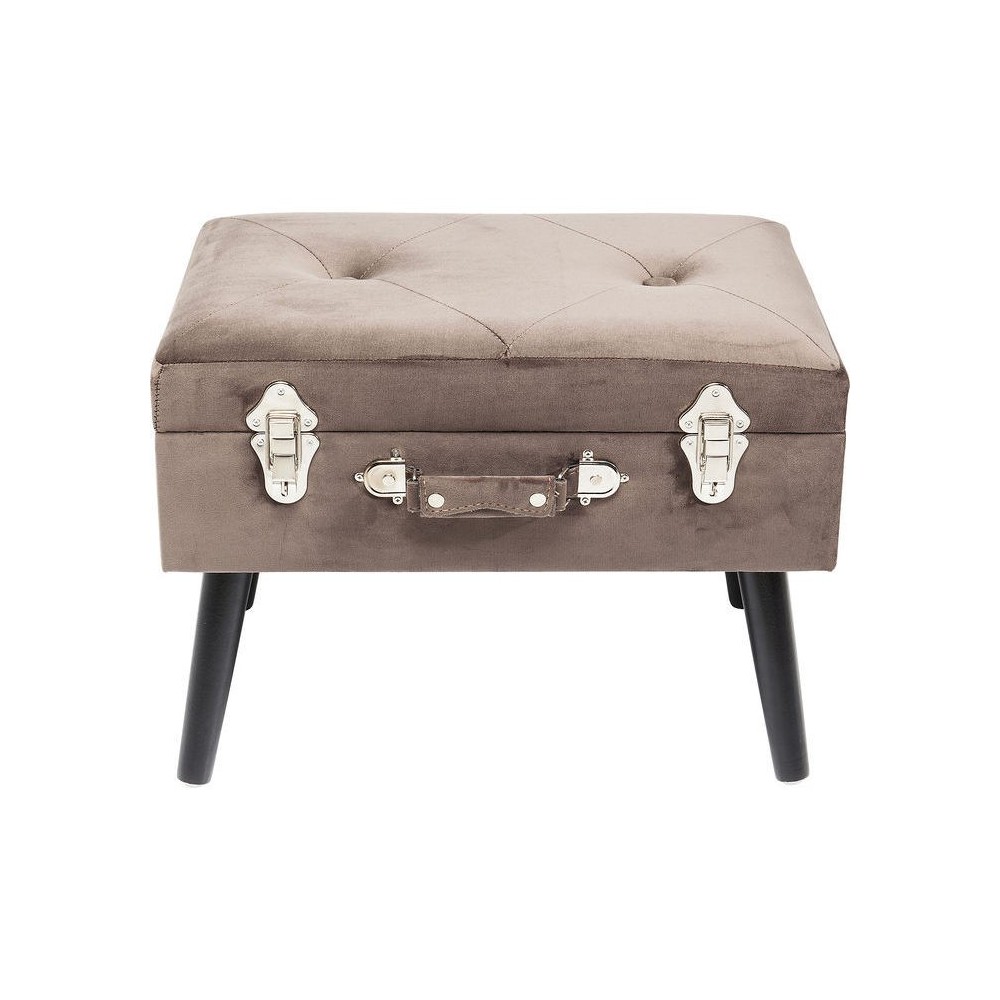 TABOURET VALISE AVEC RANGEMENTS BEIGE STOOL KARE DESIGN