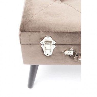 BEIGE STOOL SUITCASE STOOL WITH STORAGE KARE DESIGN