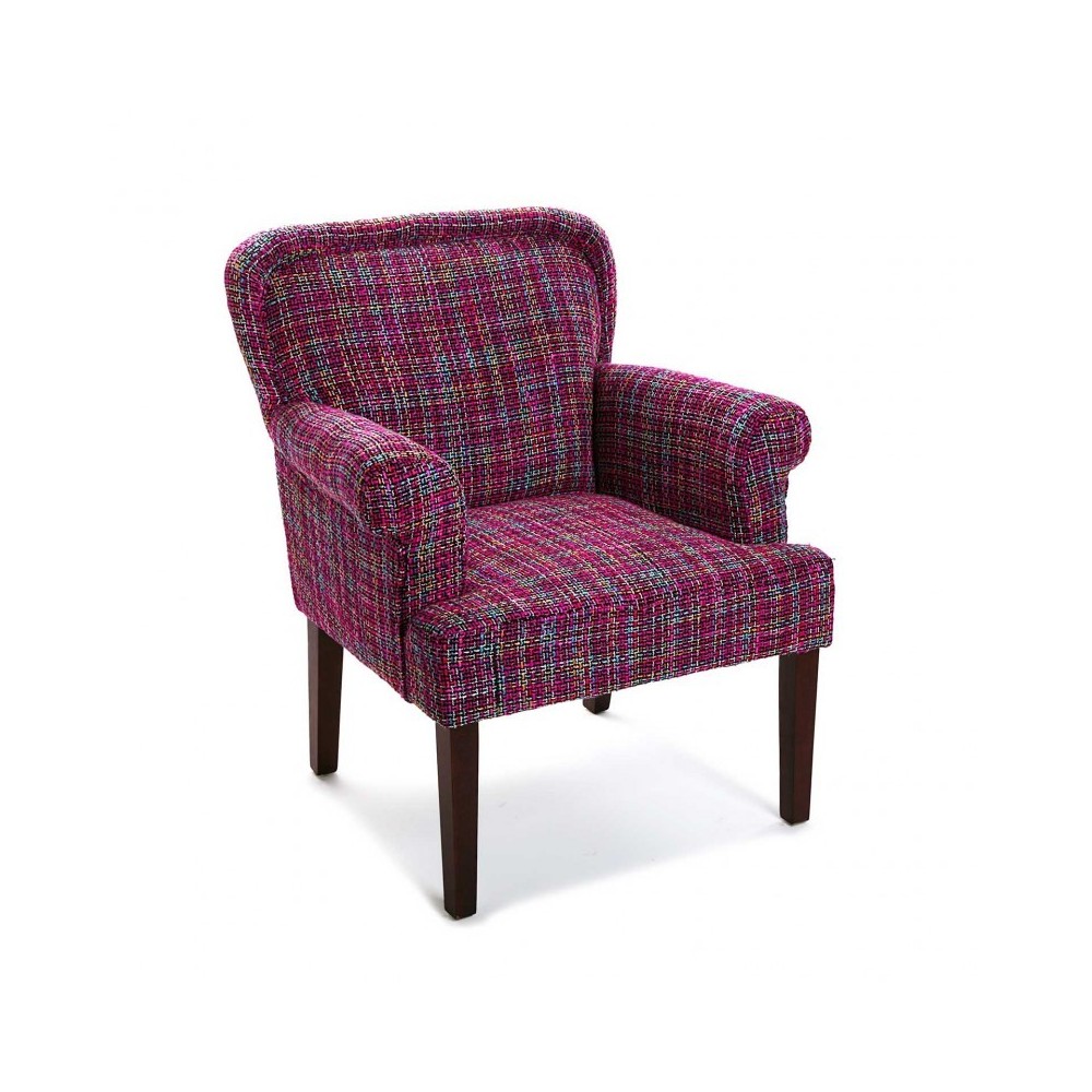 Trendy tuide violette vesna fauteuil