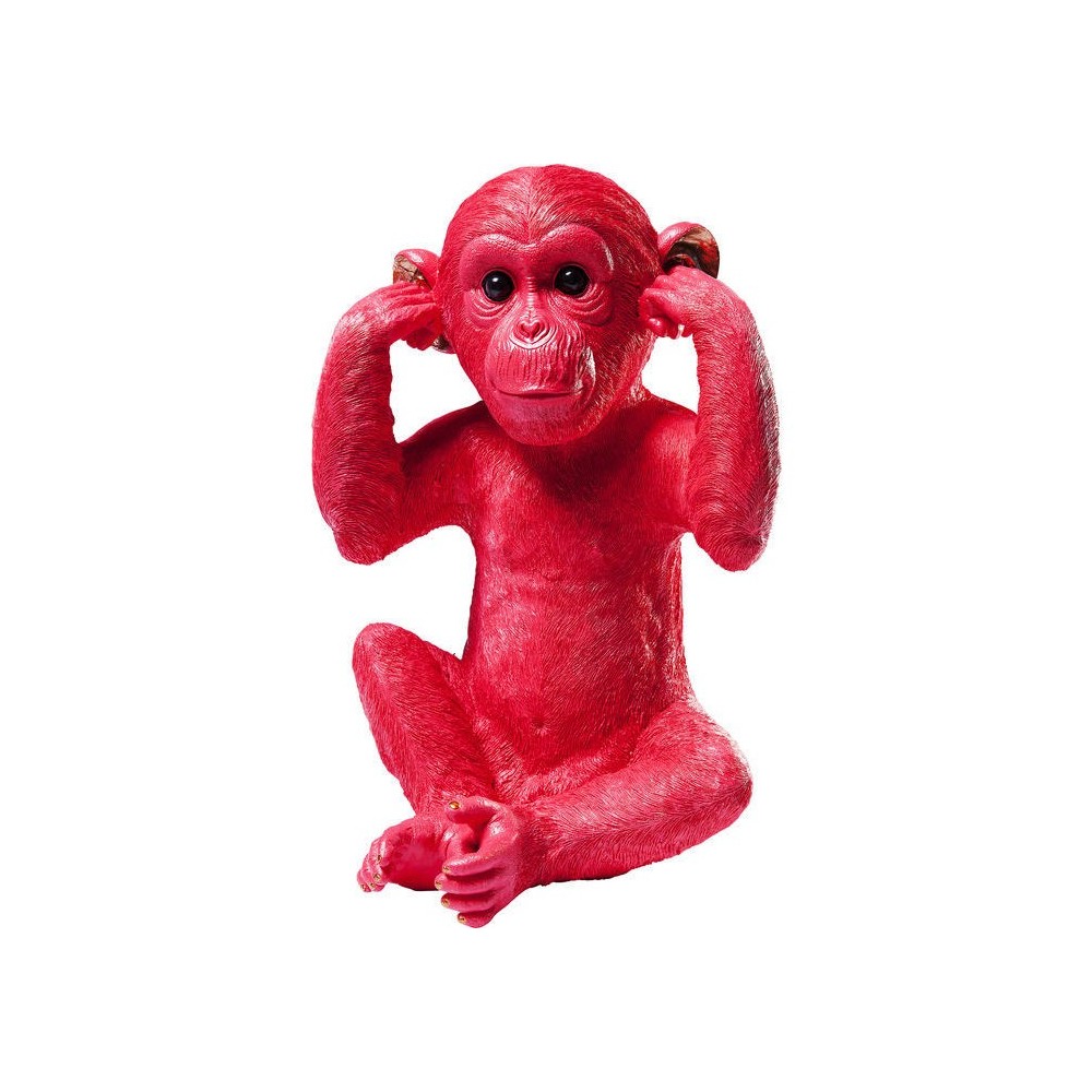 Tirelire chimpanzé ROUGE MIZARU