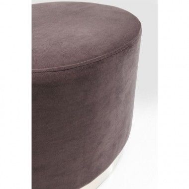 Brown and gold oval pouf CHERRY ECLIPS