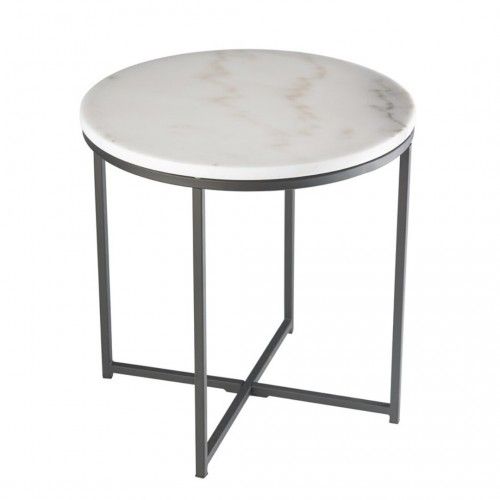Table d'appoint plateau rond marbre CYCLES