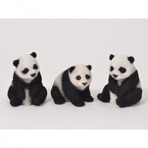 Conjunto de 3 pandas pequeños 14 cm WILDLIFE