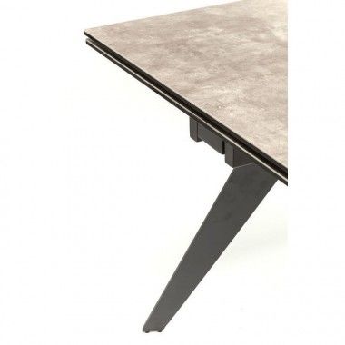 Table à rallonge céramique AMSTERDAM FONCE 160-240 cm