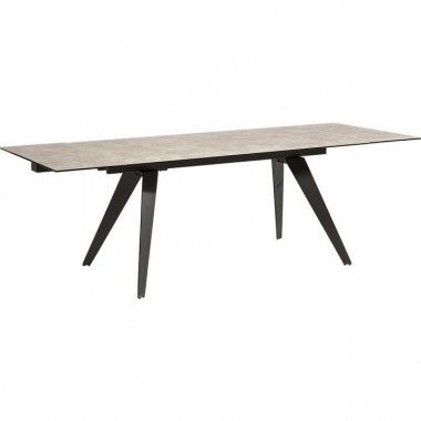 Table à rallonge céramique AMSTERDAM FONCE 160-240 cm
