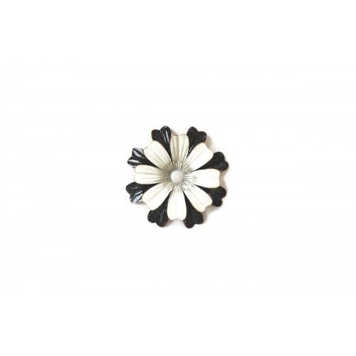 Black and white metal flower FINE ARTS