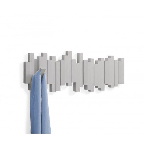 HOOK gray wall coat rack sticks
