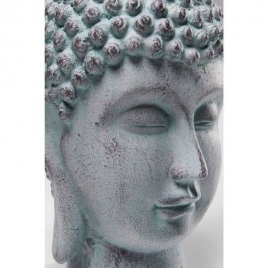 Statue tête et buste bouddha FLAMME 30 cm