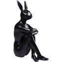 Black decorative rabbit figurine RABBIT