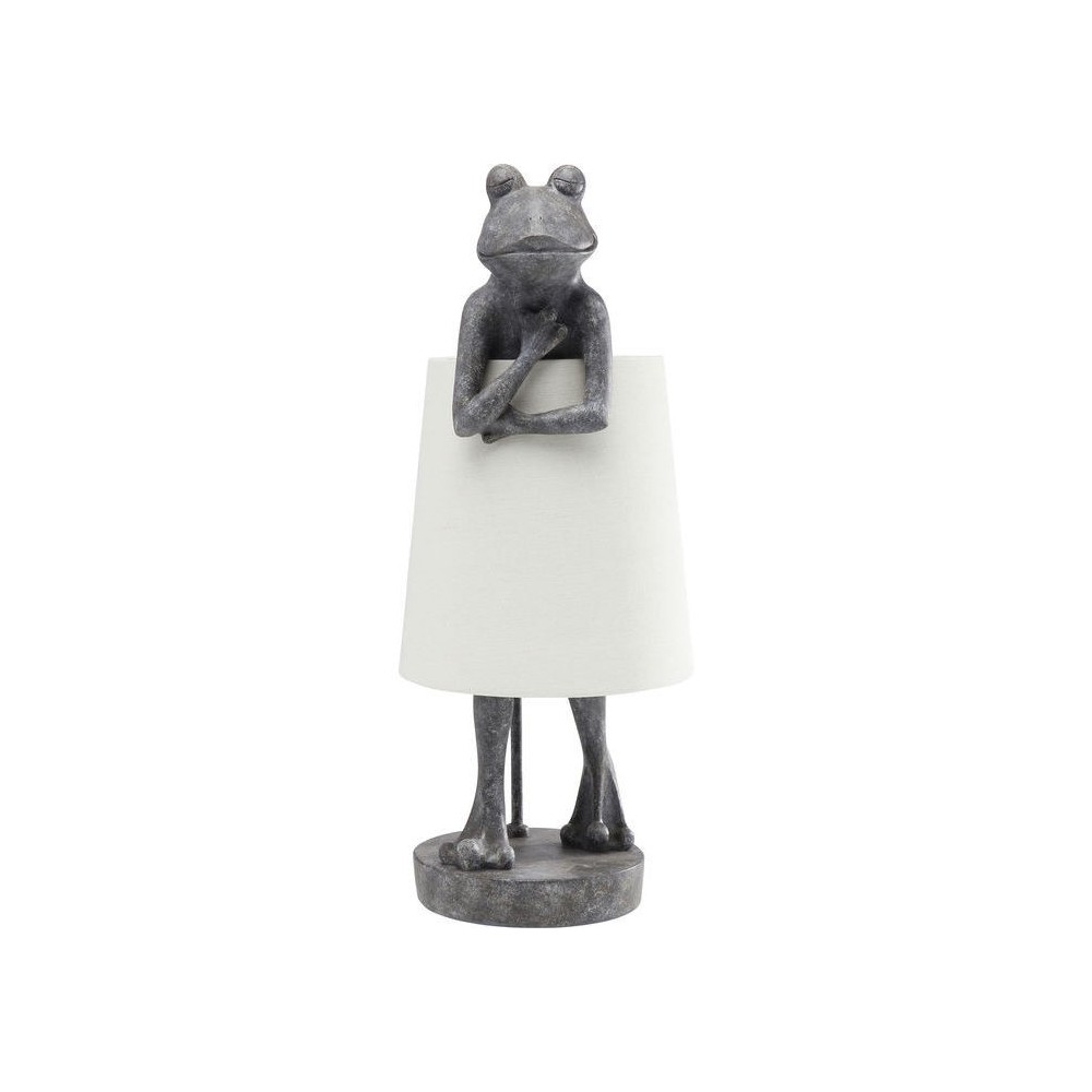 FROG concrete gray frog table lamp