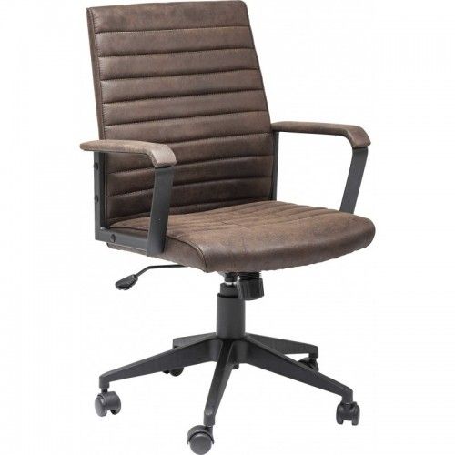 Office chair brown leather LABORA