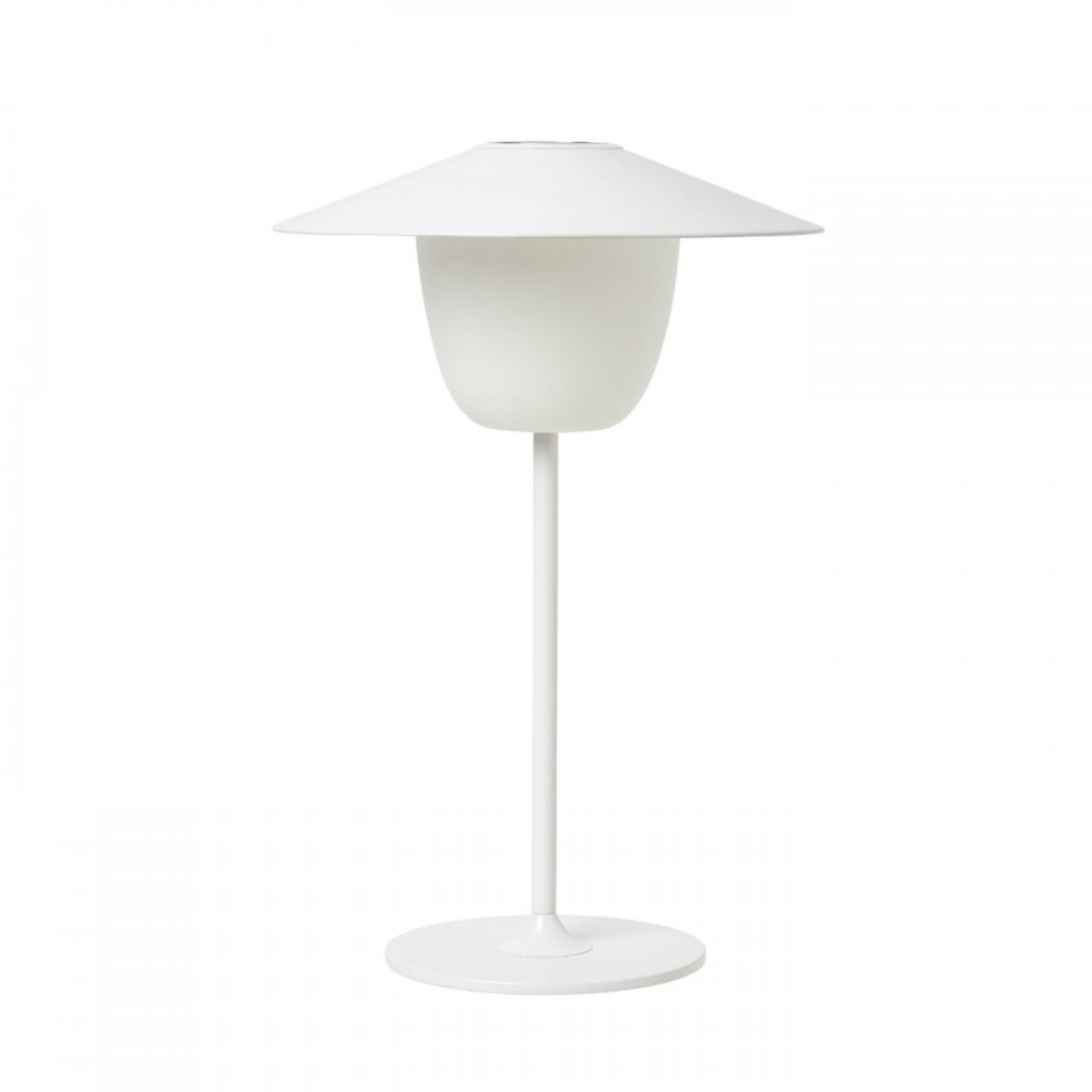 Mobile outdoor lamp matt white aluminium MAGNET